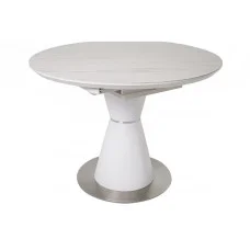 Ceramic table TML-851 white marble